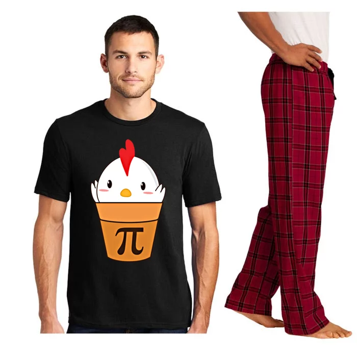 Chicken Pot Pi Funny Pie Day Cartoon Chicken Pot Pi Cute Gift Pajama Set