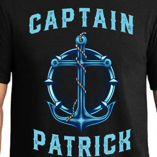 Captain Patrick Personalized Name Sailing Nautical Birthday Gift Pajama Set