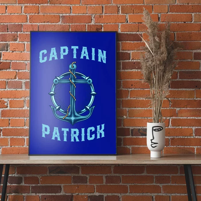 Captain Patrick Personalized Name Sailing Nautical Birthday Gift Poster