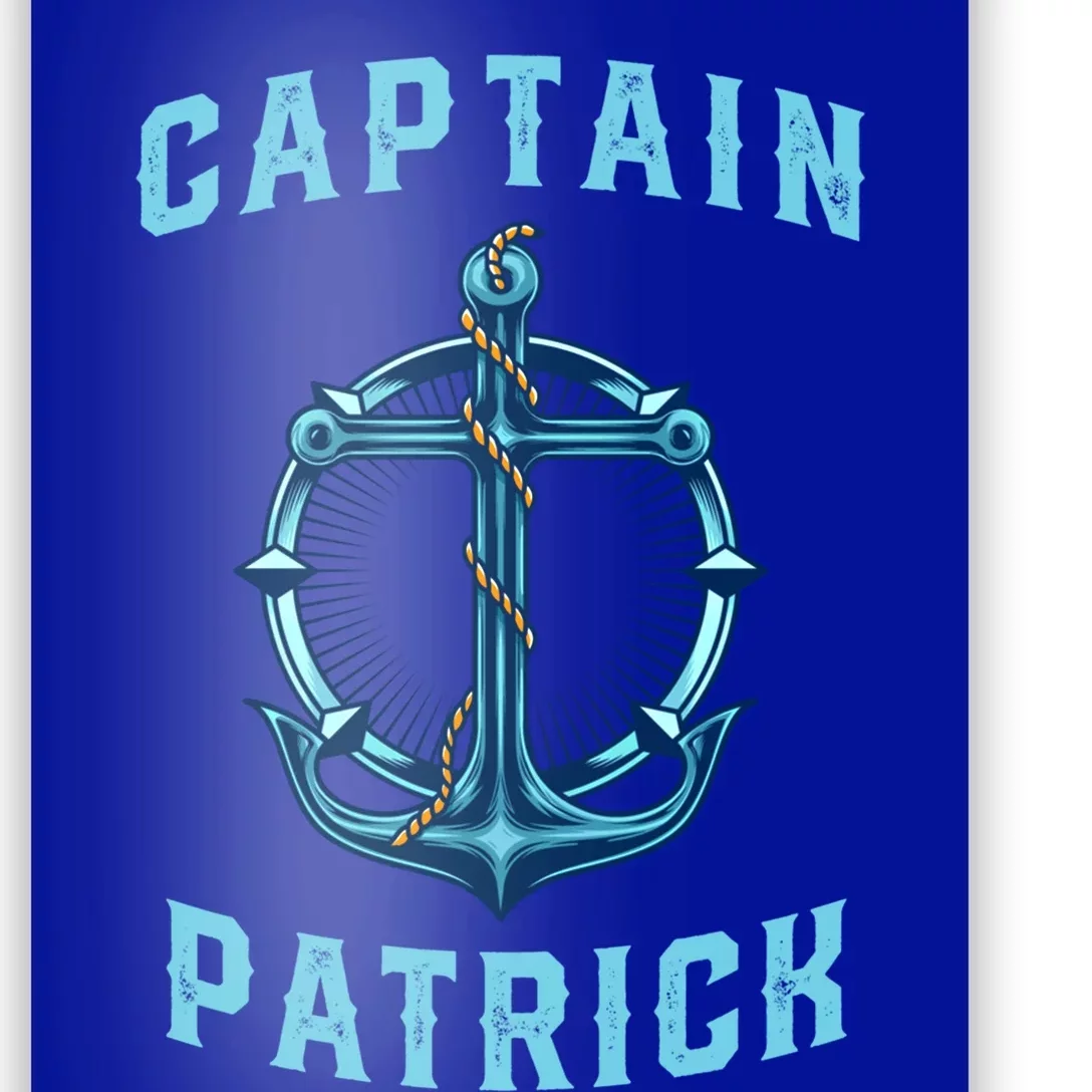 Captain Patrick Personalized Name Sailing Nautical Birthday Gift Poster