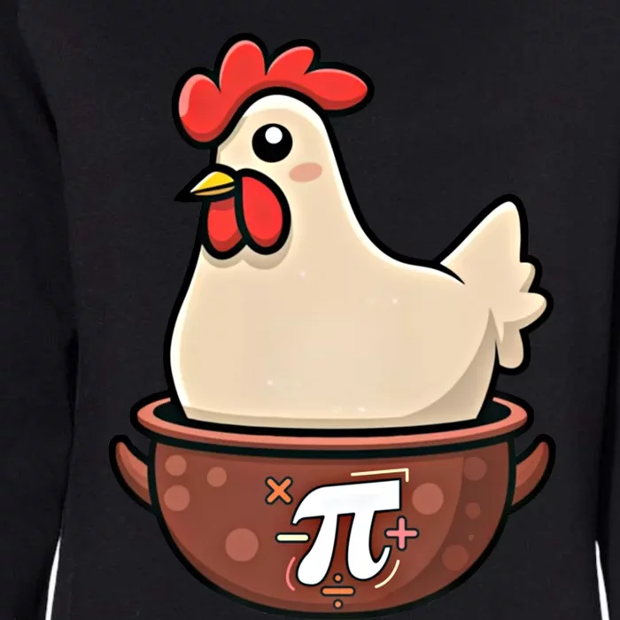 Chicken Pot Pi Funny Pie Day Cartoon Chicken Pot Pi Great Gift Womens California Wash Sweatshirt