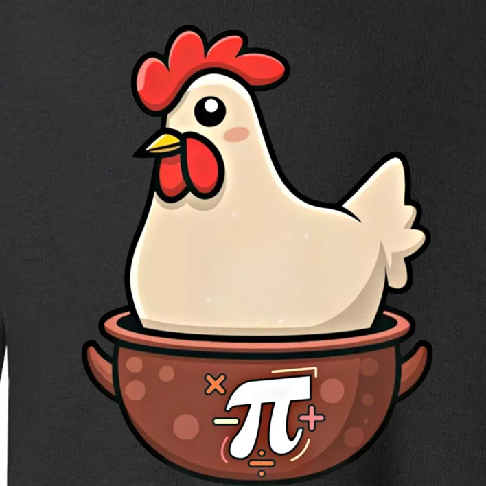 Chicken Pot Pi Funny Pie Day Cartoon Chicken Pot Pi Great Gift Toddler Sweatshirt