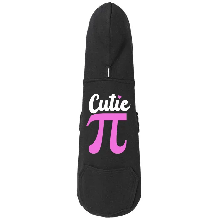 Cutie Pi Pi Day Heart Doggie 3-End Fleece Hoodie