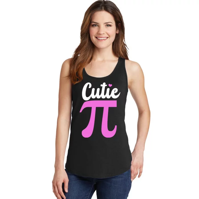 Cutie Pi Pi Day Heart Ladies Essential Tank