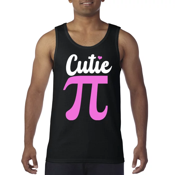 Cutie Pi Pi Day Heart Tank Top