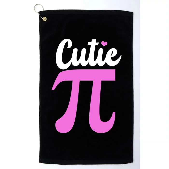 Cutie Pi Pi Day Heart Platinum Collection Golf Towel