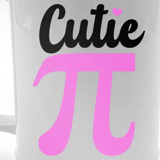 Cutie Pi Pi Day Heart Front & Back Beer Stein