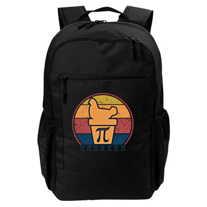 Chicken Pot Pi Retro Vintage Funny Math Chicken Pot Pie Cool Gift Daily Commute Backpack