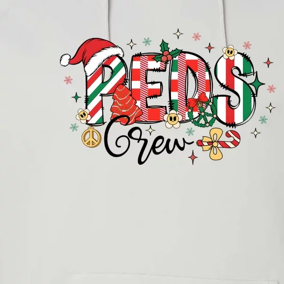 Christmas Peds Pediatrics Holiday Season Performance Fleece Hoodie