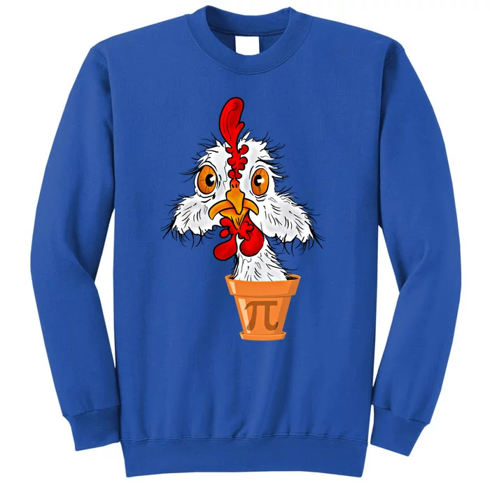 Chicken Pot Pi (Pie) Funny 3 14 Pi Day Pun Math And Science Great Gift Tall Sweatshirt