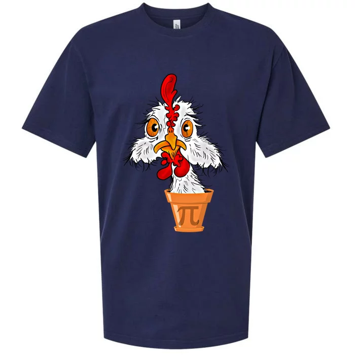 Chicken Pot Pi (Pie) Funny 3 14 Pi Day Pun Math And Science Great Gift Sueded Cloud Jersey T-Shirt