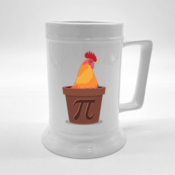 Chicken Pot Pie Pi Funny Math Cooking Gift Front & Back Beer Stein