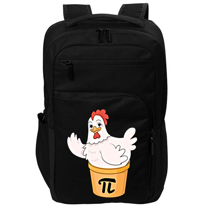 Chicken Pot Pie Funny Math Pi Day Funny Cute Food Lovers Cool Gift Impact Tech Backpack