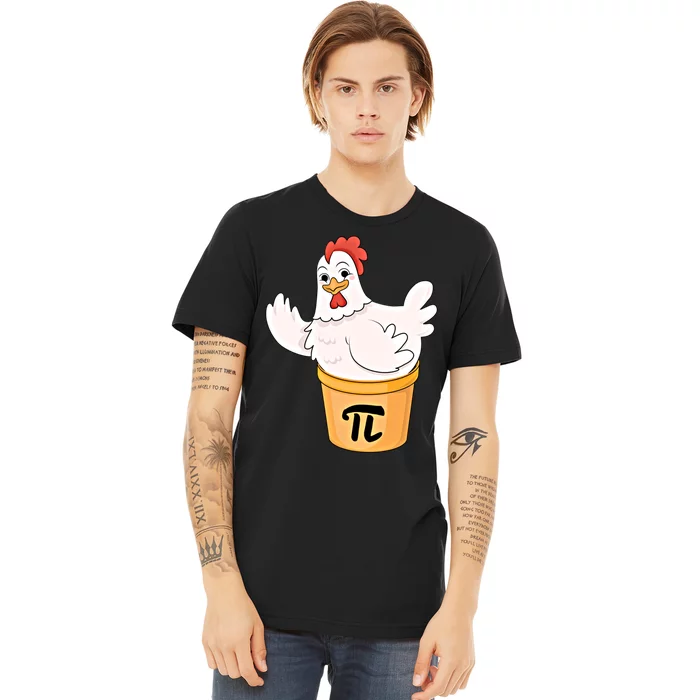 Chicken Pot Pie Funny Math Pi Day Funny Cute Food Lovers Cool Gift Premium T-Shirt