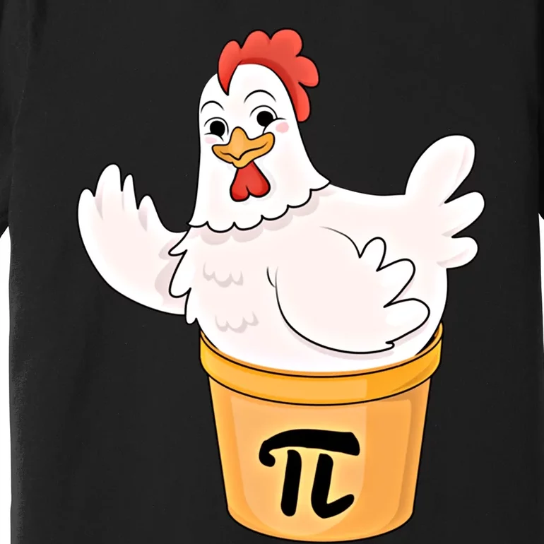 Chicken Pot Pie Funny Math Pi Day Funny Cute Food Lovers Cool Gift Premium T-Shirt