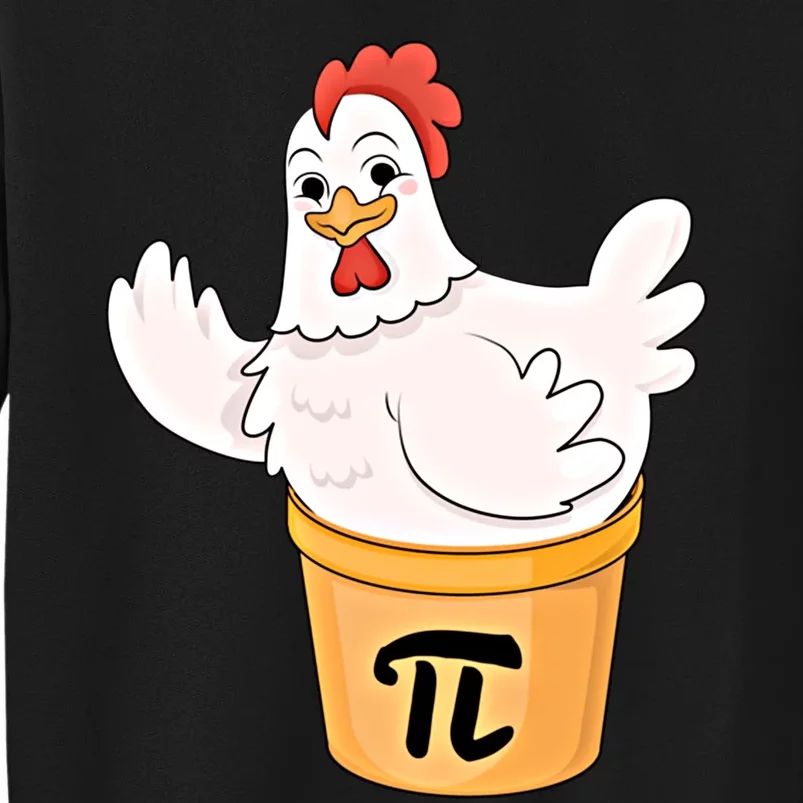 Chicken Pot Pie Funny Math Pi Day Funny Cute Food Lovers Cool Gift Tall Sweatshirt