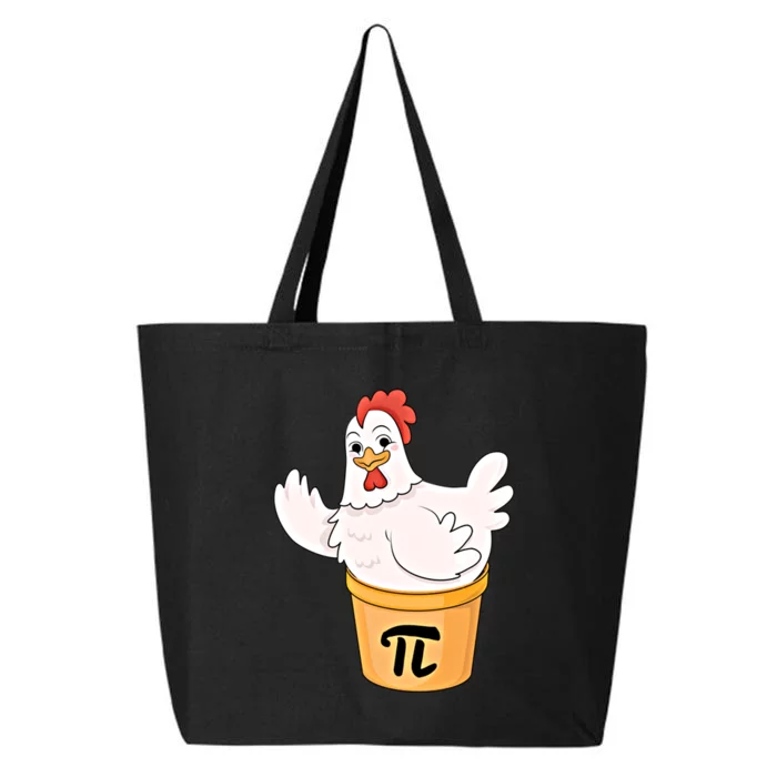 Chicken Pot Pie Funny Math Pi Day Funny Cute Food Lovers Cool Gift 25L Jumbo Tote