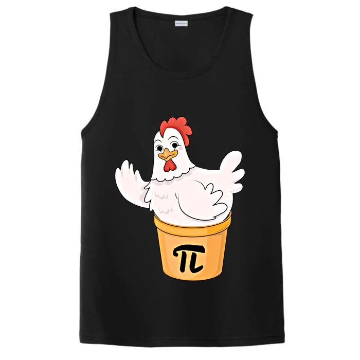 Chicken Pot Pie Funny Math Pi Day Funny Cute Food Lovers Cool Gift Performance Tank