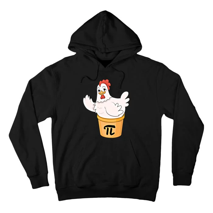 Chicken Pot Pie Funny Math Pi Day Funny Cute Food Lovers Cool Gift Tall Hoodie