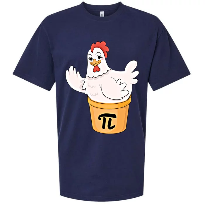 Chicken Pot Pie Funny Math Pi Day Funny Cute Food Lovers Cool Gift Sueded Cloud Jersey T-Shirt