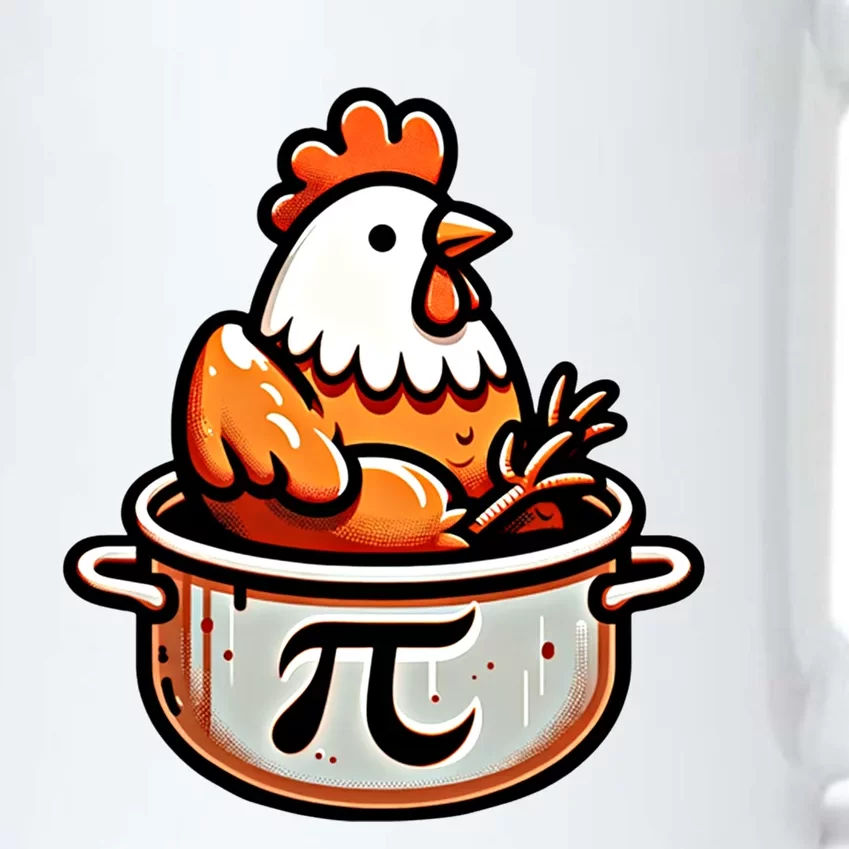 Chicken Pot Pie Funny Math Pun Chicken Pot Pi Day Gift Black Color Changing Mug