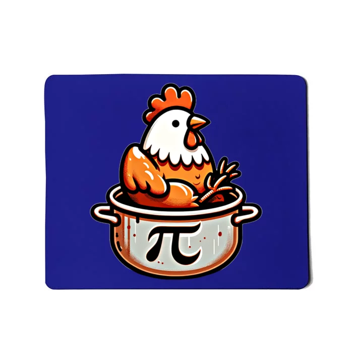 Chicken Pot Pie Funny Math Pun Chicken Pot Pi Day Gift Mousepad