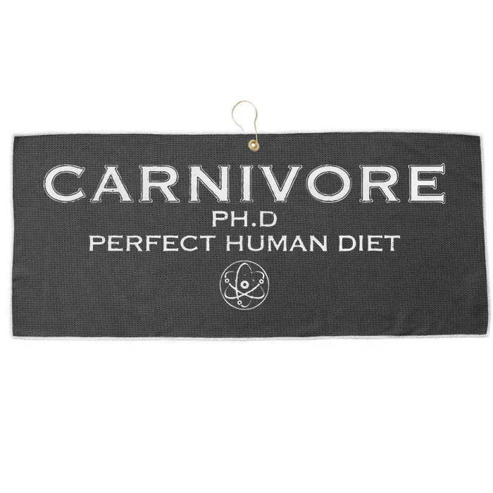 Carnivore Ph.D Perfect Human Diet Meat Eater Large Microfiber Waffle Golf Towel