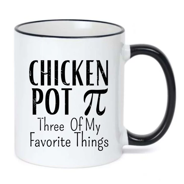 Chicken Pot Pie Funny Math Pun Chicken Pot Pi Day Gift Black Color Changing Mug