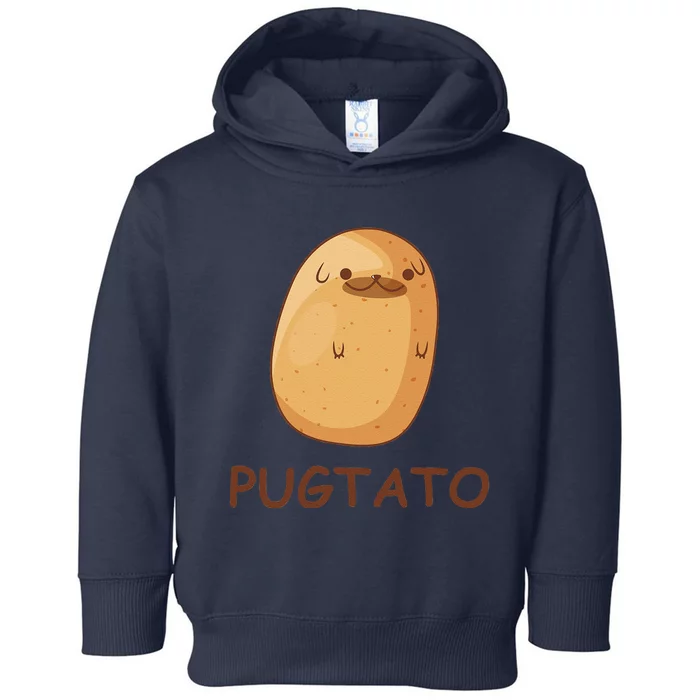 Cute Pug Potato Funny Dog Potato PUGTATO Toddler Hoodie