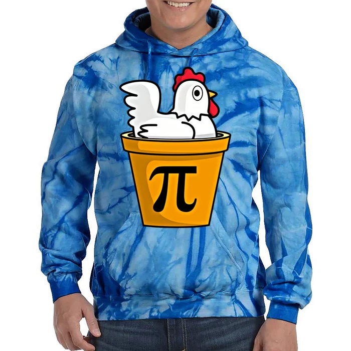 Chicken Pot Pie Funny Math Pun Chicken Pot Pie Gift Tie Dye Hoodie