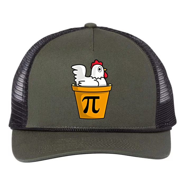 Chicken Pot Pie Funny Math Pun Chicken Pot Pie Gift Retro Rope Trucker Hat Cap