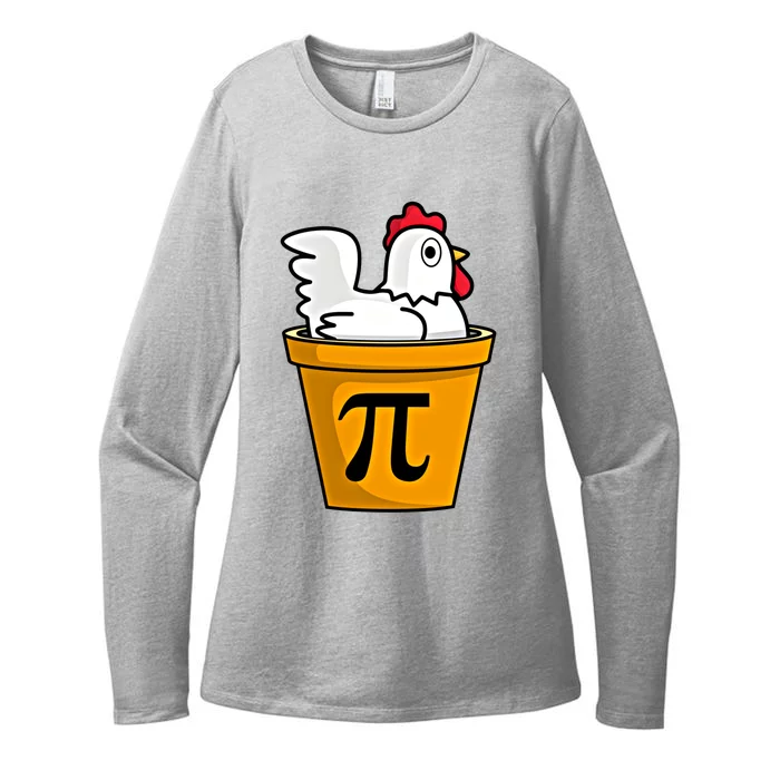 Chicken Pot Pie Funny Math Pun Chicken Pot Pie Gift Womens CVC Long Sleeve Shirt