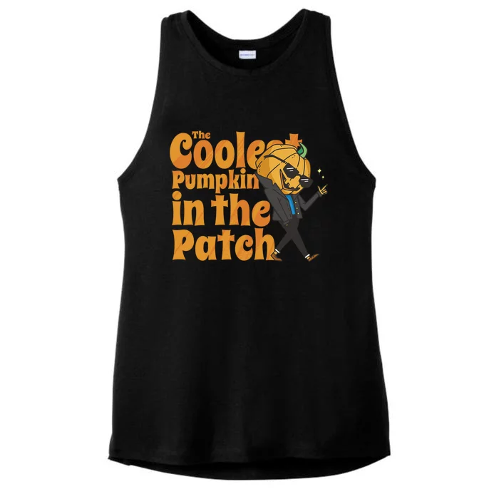 Coolest Pumpkin Pitch Halloween Cool Gift Ladies Tri-Blend Wicking Tank