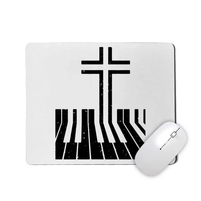 Christian Piano Player Gift Design Piano Teacher Keyboard Mousepad