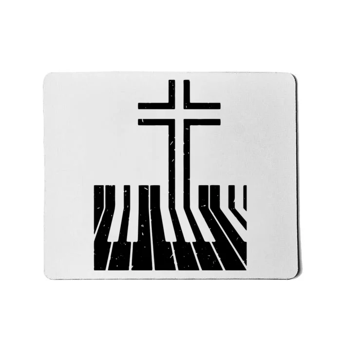 Christian Piano Player Gift Design Piano Teacher Keyboard Mousepad