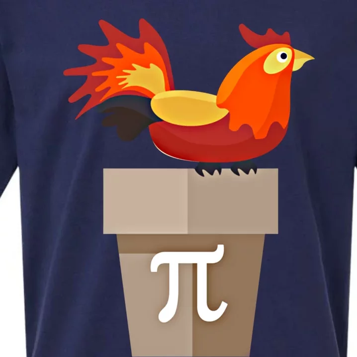 Chicken Pot Pie Funny Pi Day Hilarious Math Geek Algebra Meaningful Gift Sueded Cloud Jersey T-Shirt