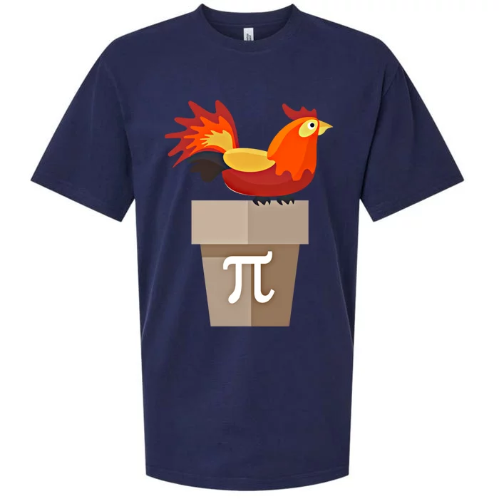 Chicken Pot Pie Funny Pi Day Hilarious Math Geek Algebra Meaningful Gift Sueded Cloud Jersey T-Shirt