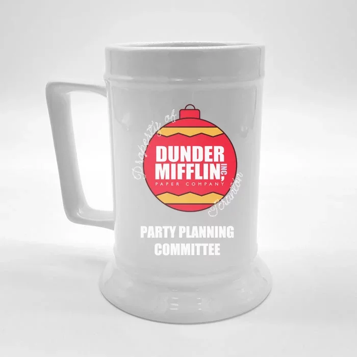 Christmas Party Planning Committee Classic Front & Back Beer Stein