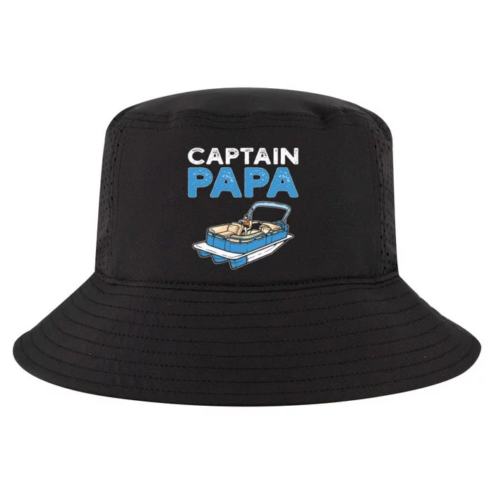 Captain Papa. Pontoon Boat Captain Cool Comfort Performance Bucket Hat