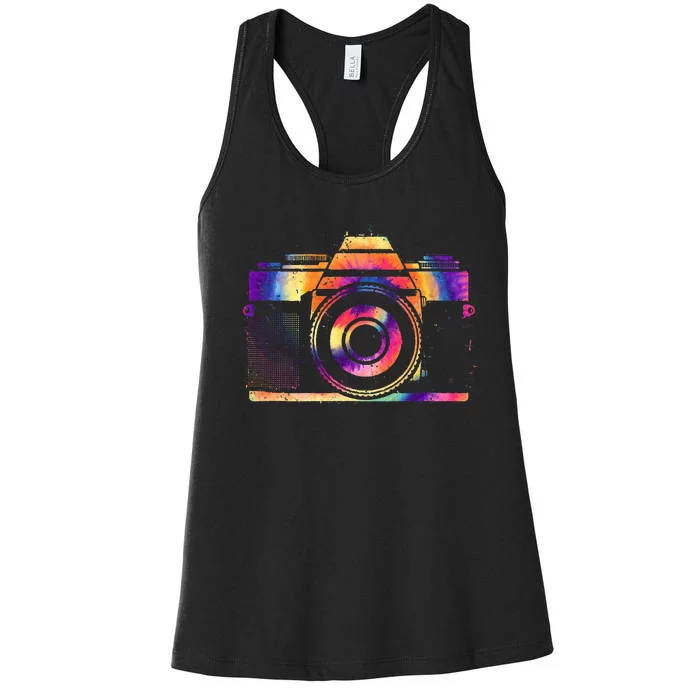 Camera Photographer Photographers Photography Creative Gift Women's Racerback Tank