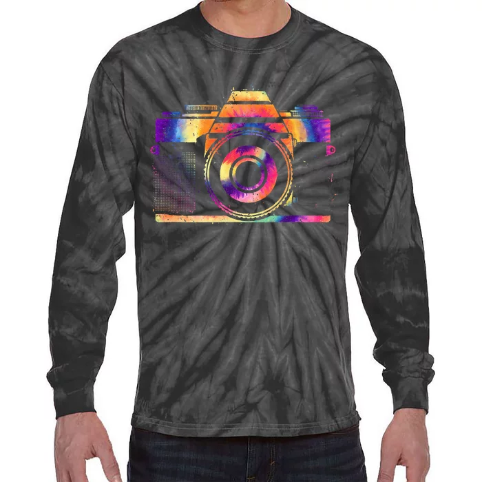 Camera Photographer Photographers Photography Creative Gift Tie-Dye Long Sleeve Shirt