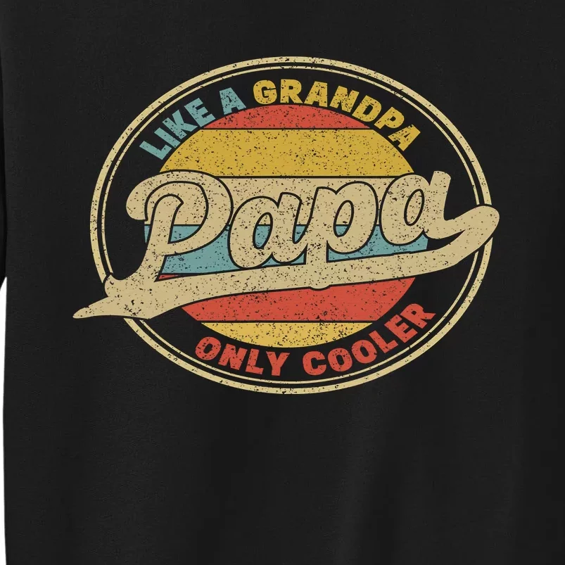 Cool Papa, Papa Like A Grandpa Only Cooler, Best Papa Ever Tall Sweatshirt