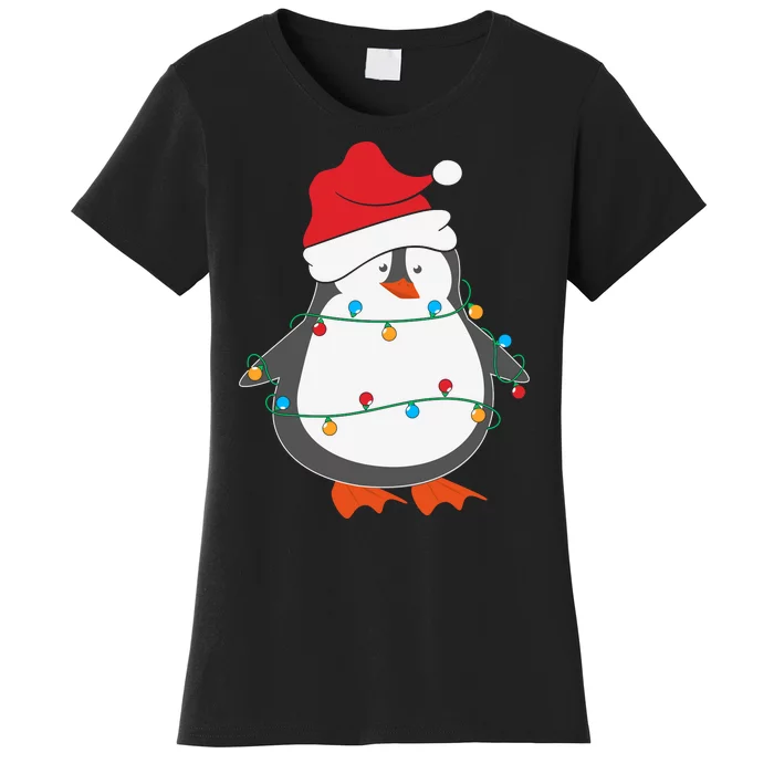 Cute Penguin Pajama Christmas Family Matching Women's T-Shirt