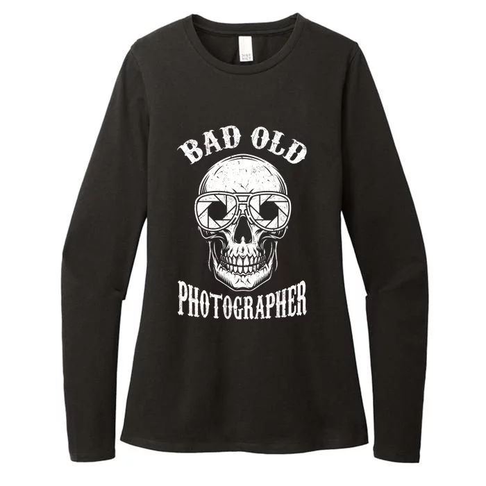 Camera Photographer Photography Bad Old Photographer Gift Womens CVC Long Sleeve Shirt