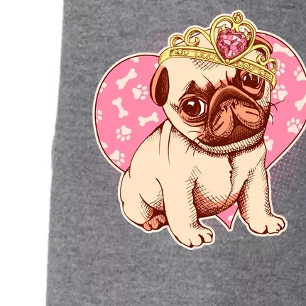 Cute Princess Pug Dog Doggie 3-End Fleece Hoodie