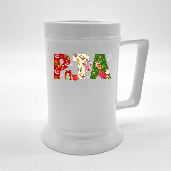 Christmas PTA Physical Therapy Assistant Therapist Xmas Front & Back Beer Stein