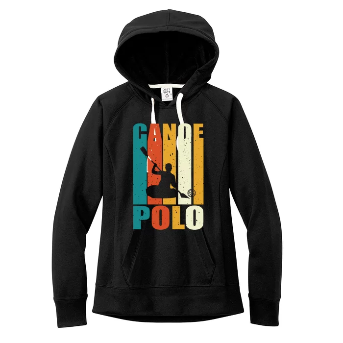 Canoe Polo Player Retro Outfit Love Water Sports Gift Women's Fleece Hoodie