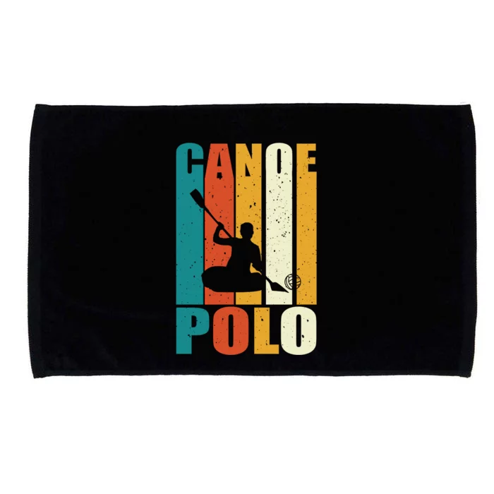 Canoe Polo Player Retro Outfit Love Water Sports Gift Microfiber Hand Towel