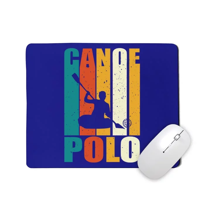 Canoe Polo Player Retro Outfit Love Water Sports Gift Mousepad