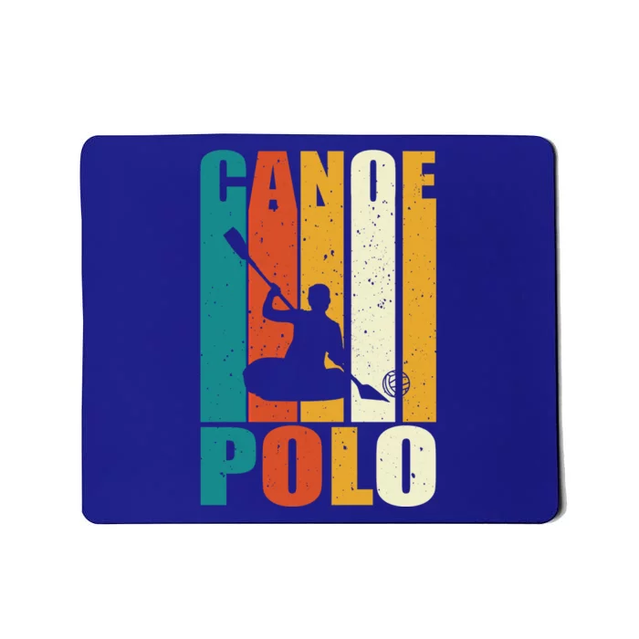 Canoe Polo Player Retro Outfit Love Water Sports Gift Mousepad